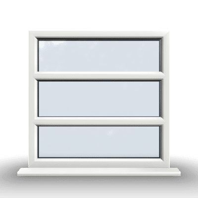1x3 Section Fixed uPVC Window 1 1x3 Section Fixed uPVC Window - Doorland UK
