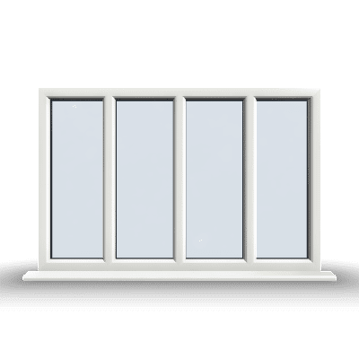 4x1 Section Fixed uPVC Window 1 4 Section Fixed uPVC Window
