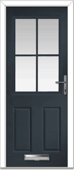 Anthracite Grey Lyntham 4 Lite Grid Composite Door 1 Anthracite Grey Lyntham 4 Lite Grid Composite Door
