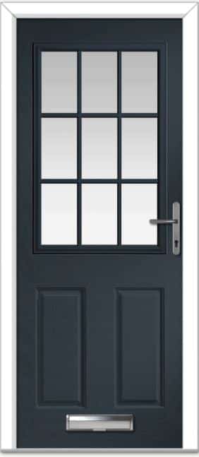 Anthracite Grey Lyntham Grid Composite Door 1 Anthracite Grey Lyntham Grid Composite Door