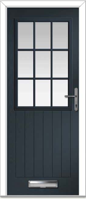 Anthracite Grey Lyntham Grid Farmhouse Composite Door 1 Anthracite Grey Lyntham Grid Farmhouse Composite Door