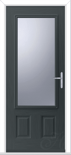 Anthracite Grey Rosedale 1 GRP Composite Door 1 Anthracite Grey Rosedale 1 GRP Composite Door