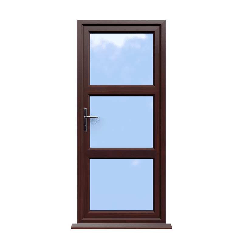 Birmingham - Rosewood Double Glazed uPVC Door Supply Only 1 Birmingham - Rosewood Double Glazed uPVC Door Supply Only