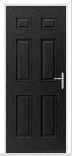 Black Camarque Solid GRP Composite Door 1 Black Camarque Solid GRP Composite Door