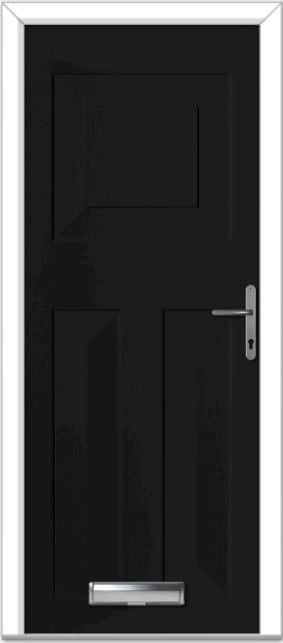 Black Eaton Solid Composite Door 1 Black Eaton Solid Composite Door