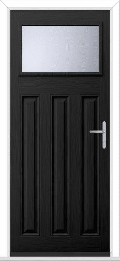 Black Lakewood 1 GRP Composite Door 1 Black Lakewood 1 GRP Composite Door