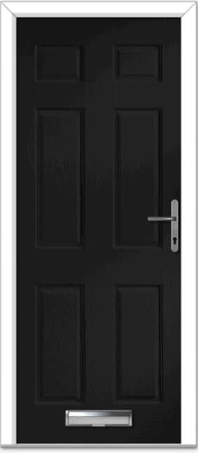 Black Muirfield Solid Composite Door 1 Black Muirfield Solid Composite Door