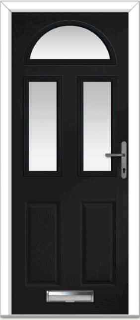 Black Riviera Sunburst Composite Door 1 Black Riviera Sunburst Composite Door