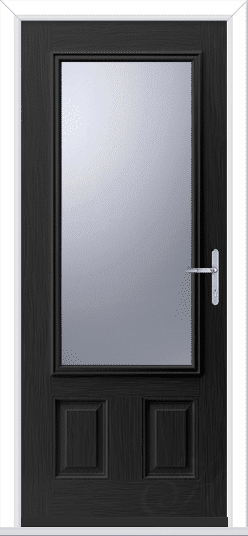 Black Rosedale 1 GRP Composite Door 1 Black Rosedale 1 GRP Composite Door