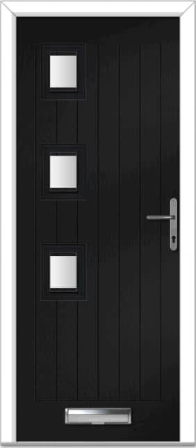 Black Seminole 3 Left Farmhouse Composite Door 1 Black Seminole 3 Left Farmhouse Composite Door