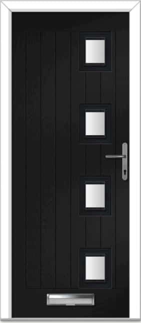 Black Seminole 4 Right Farmhouse Composite Door 1 Black Seminole 4 Right Farmhouse Composite Door