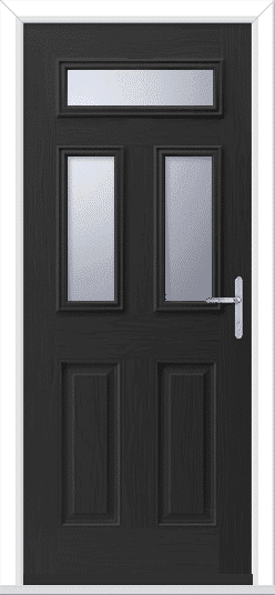 Black Sorpasso 3 GRP Composite Door 1 Black Sorpasso 3 Solid GRP Composite Door