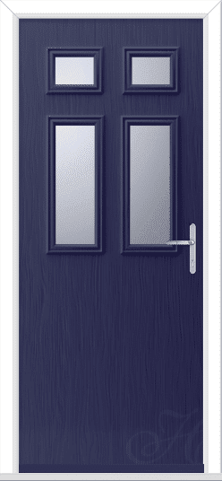 Blue Flush Cortina 4 GRP Composite Door 1 Blue Flush Cortina 4 GRP Composite Door