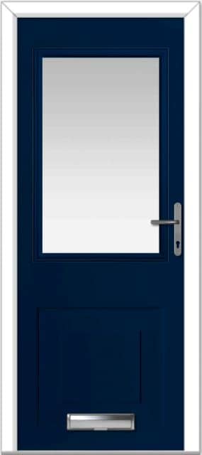 Blue Tatton 4 Grid Lite Composite Door 1 Blue Tatton 4 Grid Lite Composite Door