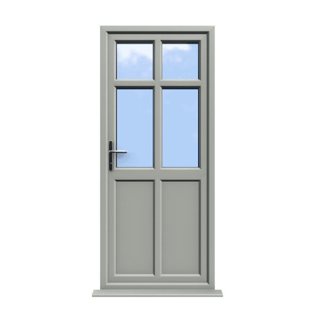 Bristol - Agate Grey Double Glazed uPVC Door Supply Only 1 Bristol - Agate Grey Double Glazed uPVC Door Supply Only