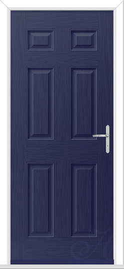 Blue Camarque Solid GRP Composite Door 1 Camarque Solid GRP Composite Door