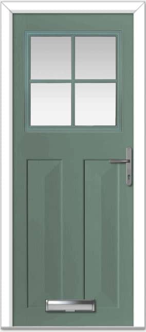 Chartwell Green Eaton Grid Composite Door 1 Chartwell Green Eaton Grid Composite Door