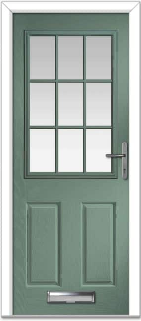 Chartwell Green Lyntham Grid Composite Door 1 Chartwell Green Lyntham Grid Composite Door