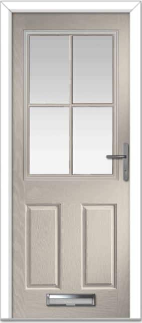 Cream Lyntham 4 Lite Grid Composite Door 1 Cream Lyntham 4 Lite Grid Composite Door