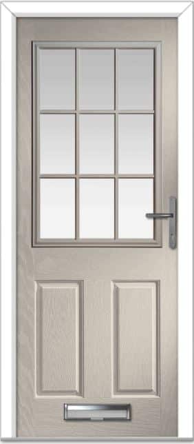 Cream Lyntham Grid Composite Door 1 Cream Lyntham Grid Composite Door