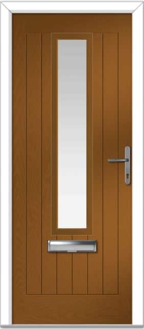 Golden Oak Augusta Centre Farmhouse Composite Door 1 Golden Oak Augusta Centre Farmhouse Composite Door