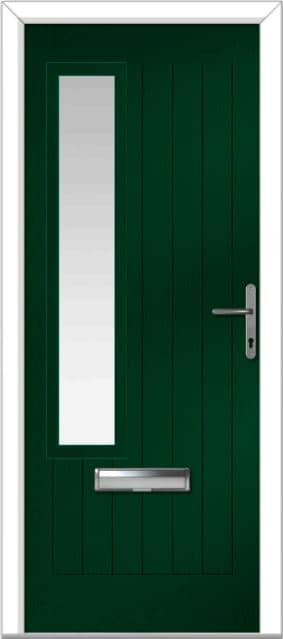 Green Augusta Left Farmhouse Composite Door 1 Green Augusta Left Farmhouse Composite Door