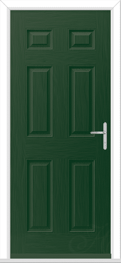 Green Camarque Solid GRP Composite Door 1 Green Camarque Solid GRP Composite Door