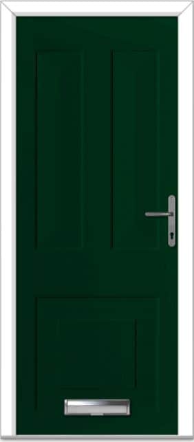 Green Knightsbridge Solid Composite Door 1 Green Knightsbridge Solid Composite Door
