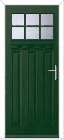 Green Lakewood 1 External Shelf Geo Bar GRP Composite Door 1 Green Lakewood 1 External Shelf Geo Bar GRP Composite Door
