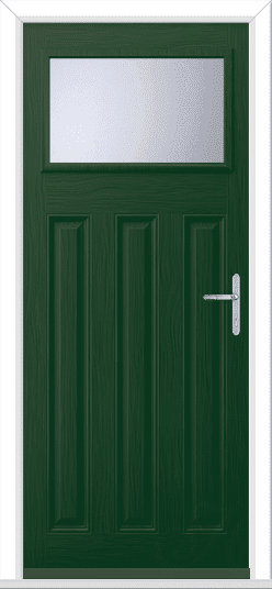 Green Lakewood 1 GRP Composite Door 1 Green Lakewood 1 GRP Composite Door