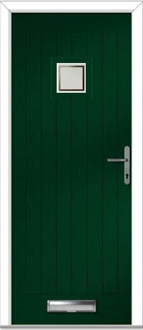 Green Pavero Square Farmhouse Composite Door 1 Green Pavero Square Farmhouse Composite Door