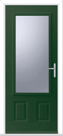 Green Rosedale 1 GRP Composite Door 1 Green Rosedale 1 GRP Composite Door