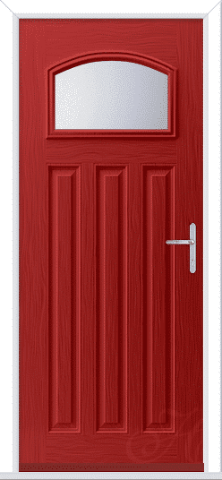 Red Hebden GRP Composite Door 1 Red Hebden GRP Composite Door