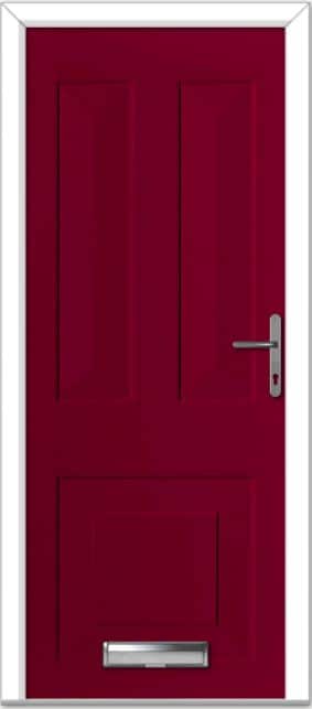 Red Knightsbridge Solid Composite Door 1 Red Knightsbridge Solid Composite Door