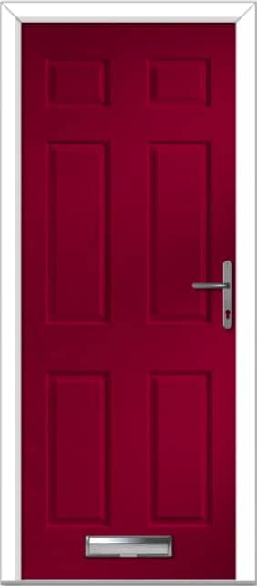 Red Muirfield Solid Composite Door 1 Red Muirfield Solid Composite Door