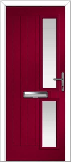 Red Valderrama Right Farmhouse Composite Door 1 Red Valderrama Right Farmhouse Composite Door