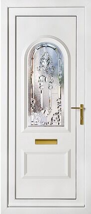 Rockingham One Crystal Aurora Panel uPVC Door 1 Rockingham One Crystal Aurora Panel uPVC Door