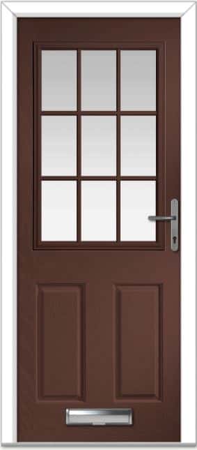 Rosewood Lyntham Grid Composite Door 1 Rosewood Lyntham Grid Composite Door