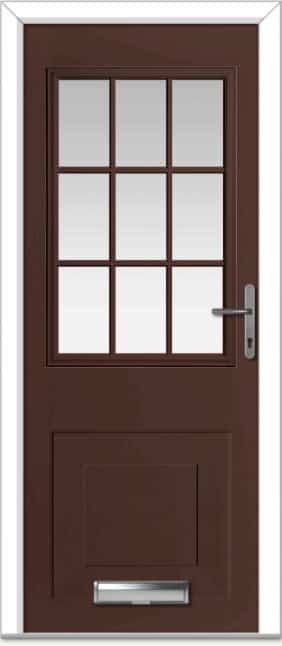 Rosewood Tatton Grid Composite Door 1 Rosewood Tatton Grid Composite Door