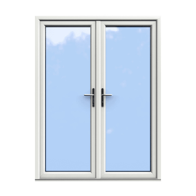 White Double Glazed uPVC French Door 1600 x 2100 1 1600 x 2100 uPVC French Door