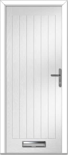 White Farmhouse Solid Composite Door 1 White Farmhouse Solid Composite Door