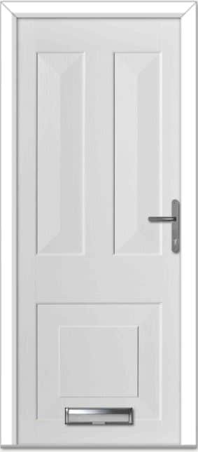 White Knightsbridge Solid Composite Door 1 White Knightsbridge Solid Composite Door