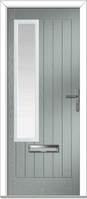 Agate Grey Augusta Left Farmhouse Composite Door