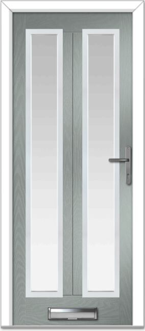 Agate Grey Augusta Long 2 Farmhouse Composite Door