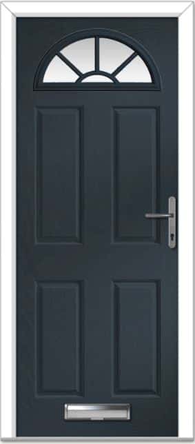 Anthracite Grey Portrush Sunburst Composite Door