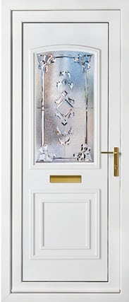 Balmoral One Large Classic Crystal Vega Panel External uPVC Door