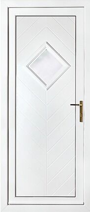 Hamburg One Patterned Panel External uPVC Door