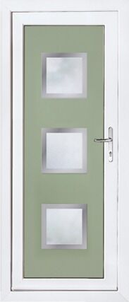 Modern 5013 Frosted Panel uPVC Door