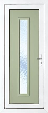 Rome One Patterned Panel uPVC Door