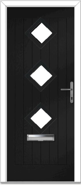 Black Belfry 3 Farmhouse Composite Door